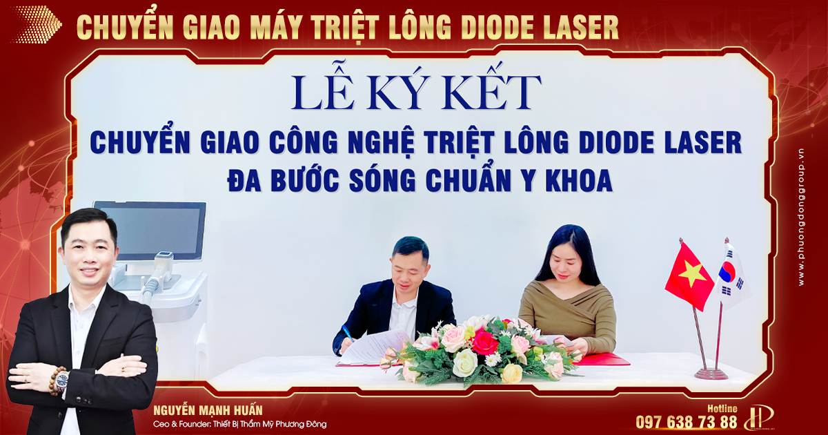 Chuyển giao Máy triệt lông Diode Laser BM-109 tới Lưu Lee tại Thái Nguyên