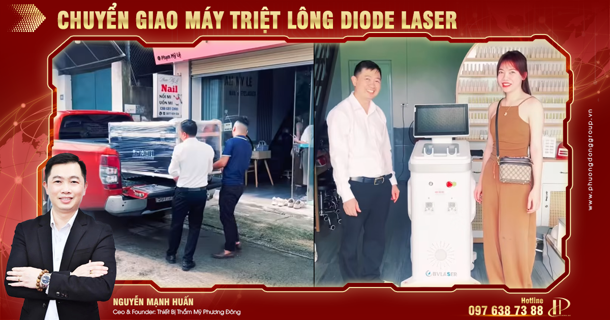 Chuyển giao Máy triệt lông Diode Laser BM-109 tới Mỹ Lệ Spa tại Thường Tín