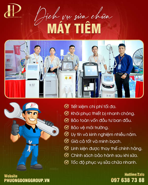 Dịch vụ sửa chữa máy tiêm giá tốt và uy tín với Phương Đông Service