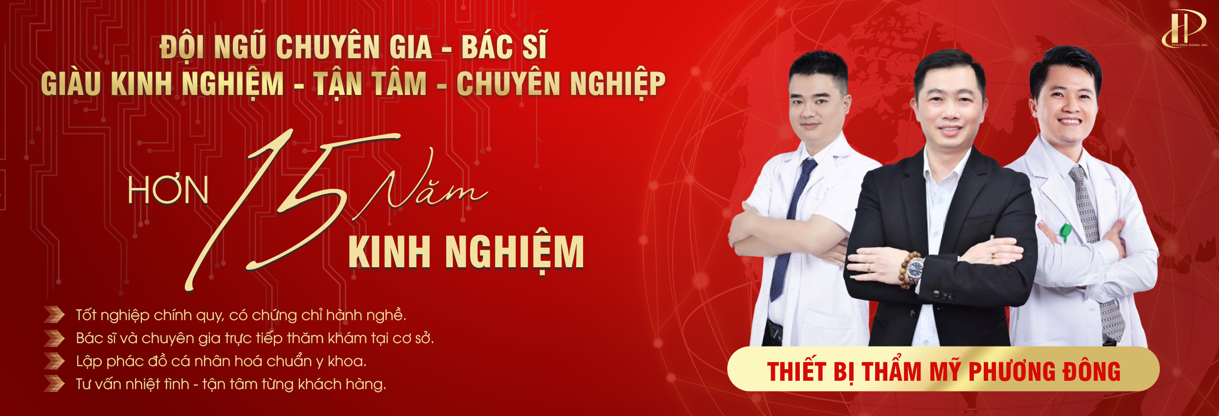 Đội ngũ chuyên gia và bác sĩ tại Thiết bị thẩm mỹ Phương Đông