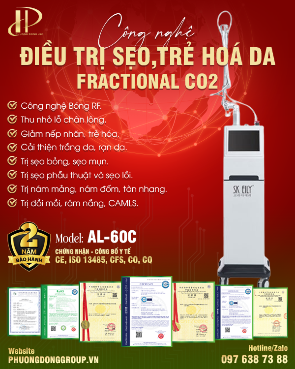 Máy điều trị sẹo,trẻ hoá da FRACTIONAL CO2 AL-60C SK-EILY