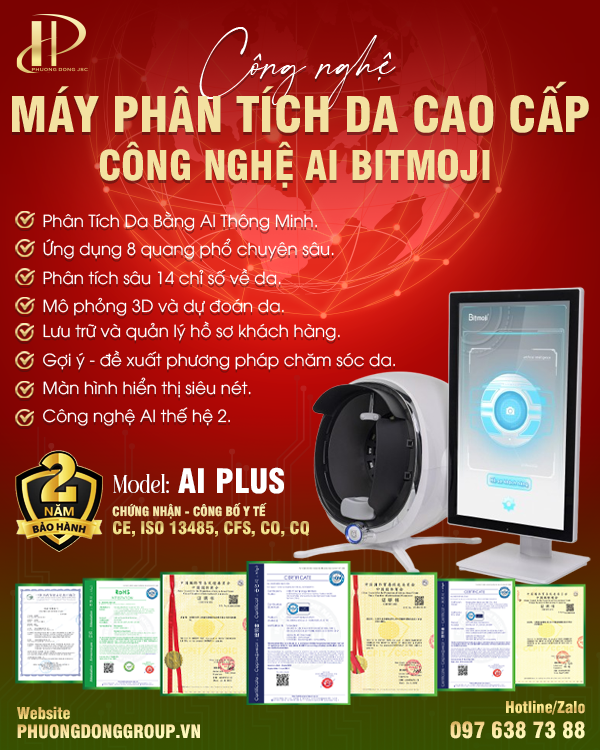 Máy phân tích da công nghệ AI Bitmoji Plus