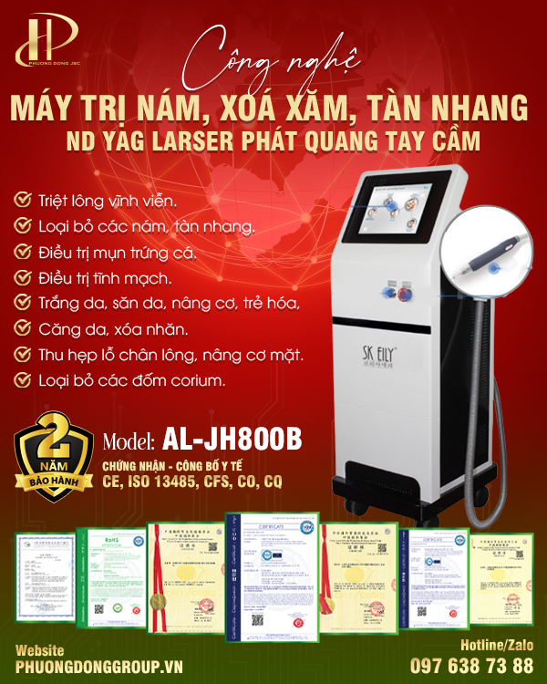 Máy trị nám tàn nhang ND YAG Laser AL-JH800B